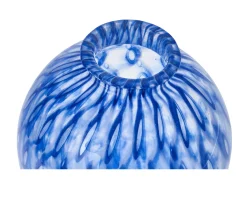 Vaso sfera balletton blu Murrina murano venezia