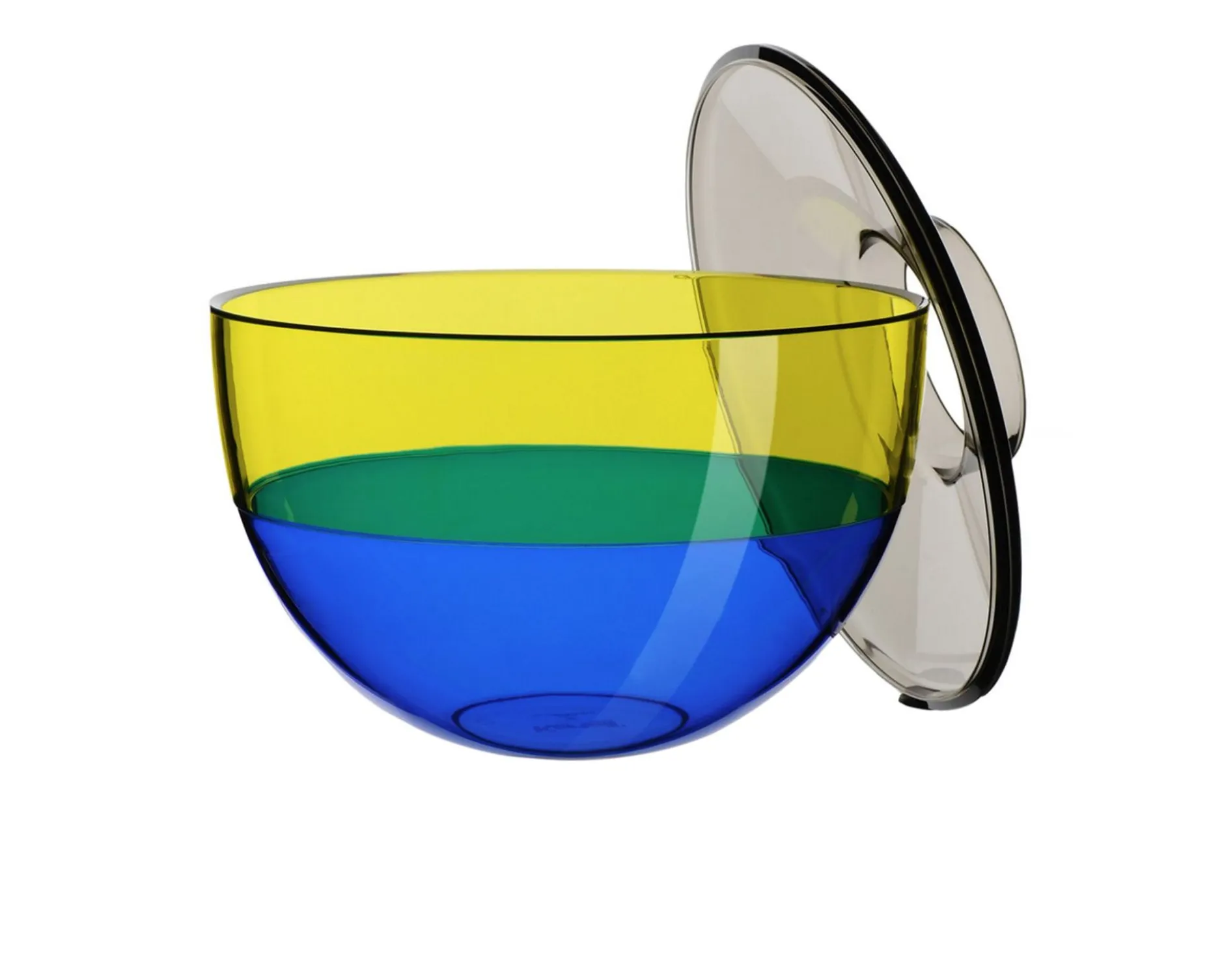 Vaso shibuya fumè giallo blu Kartell