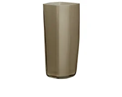 Vaso torre vetro di murano marrone Carlo moretti