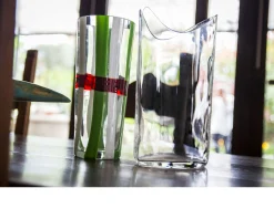 Vaso troncocono vetro di murano italia Carlo moretti