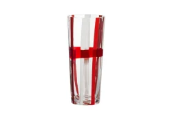Vaso troncocono vetro di murano scozia Carlo moretti