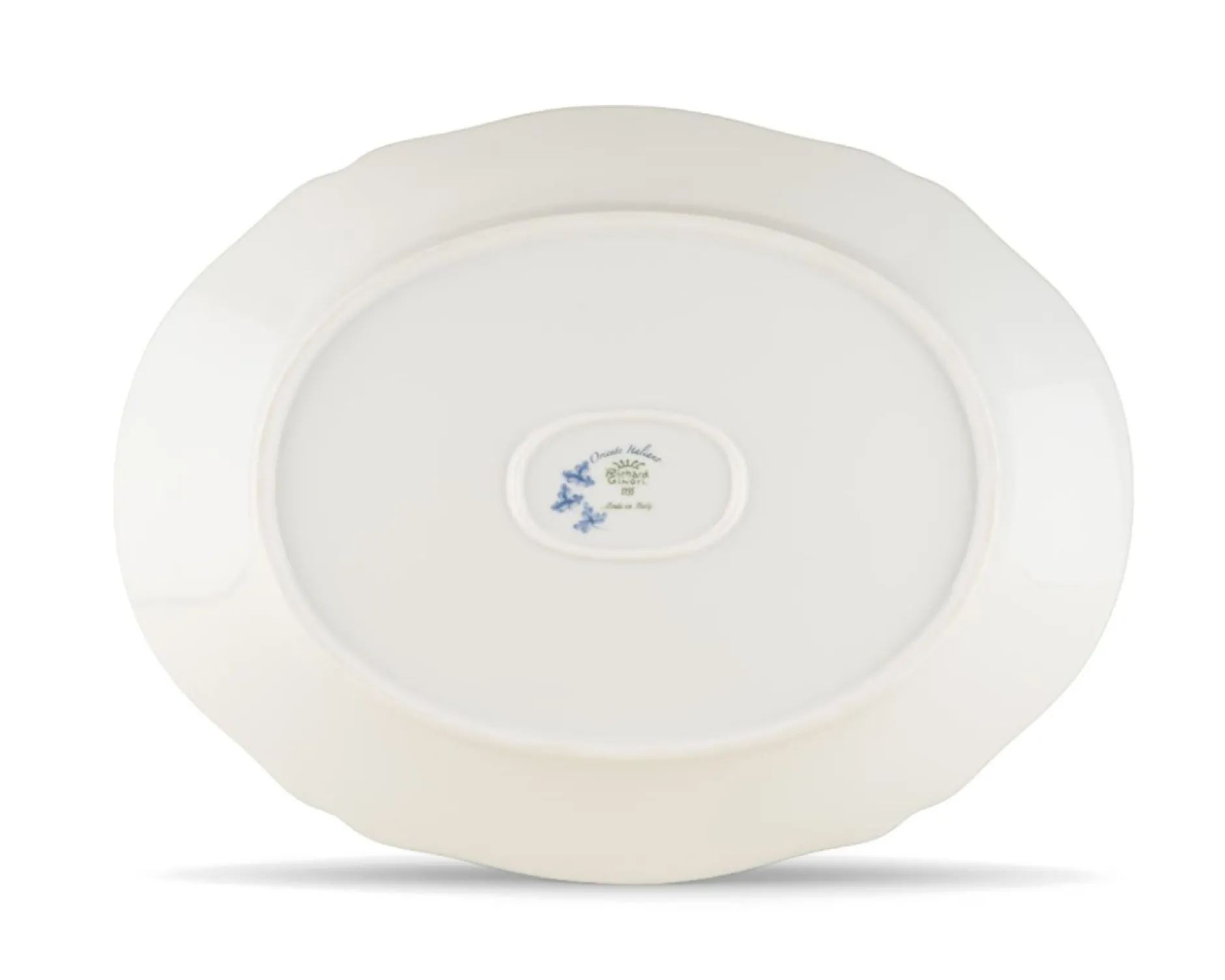 Vassoio ovale oriente italiano citrino porcellana Richard ginori