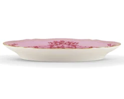 Vassoio ovale oriente italiano porpora porcellana Richard ginori