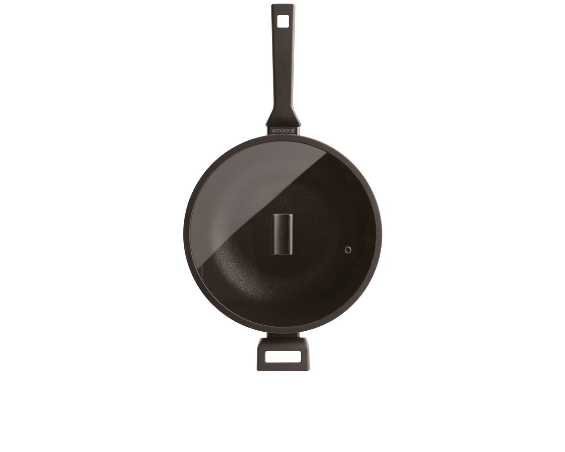 Wok titan pro double induction con coperchio Sambonet