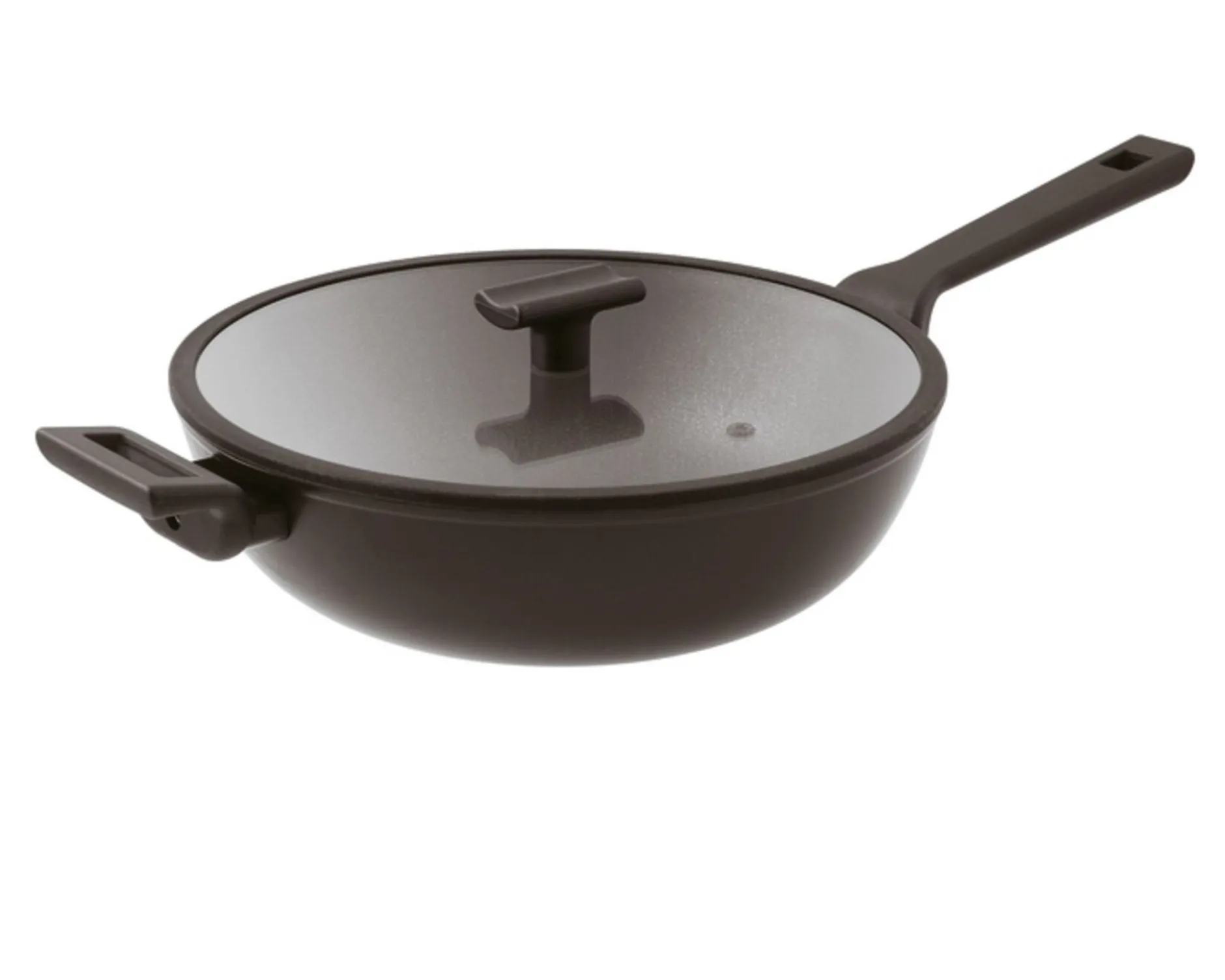 Wok titan pro double induction con coperchio Sambonet