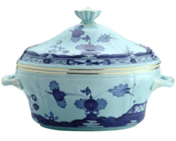 Zuppiera oriente italiano iris porcellana Richard ginori