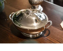 Zuppiera ovale argento in stile inglese Selezione zanolli
